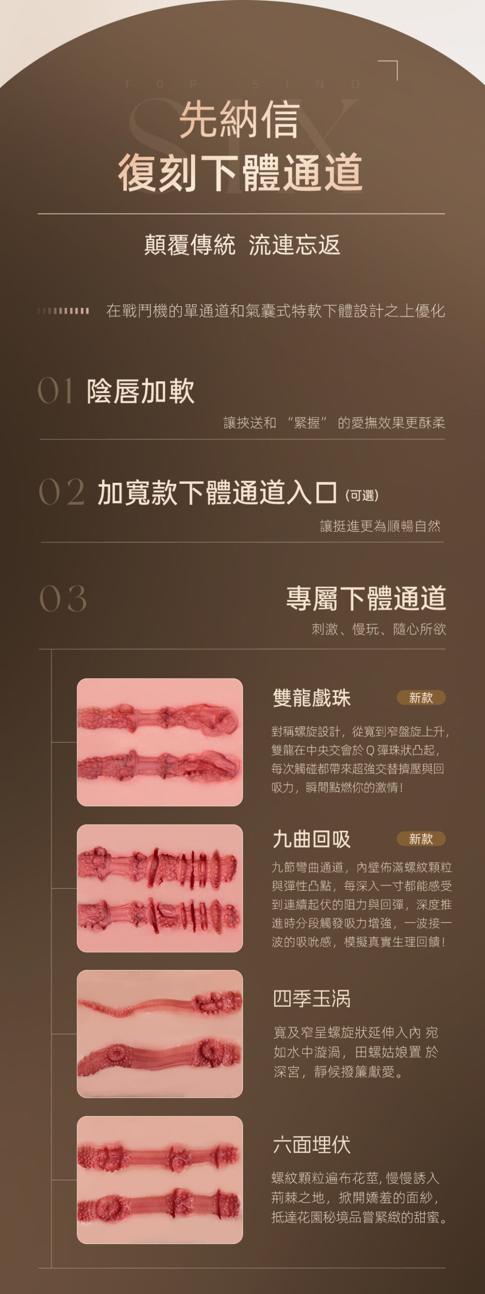 先納信復刻下體通道